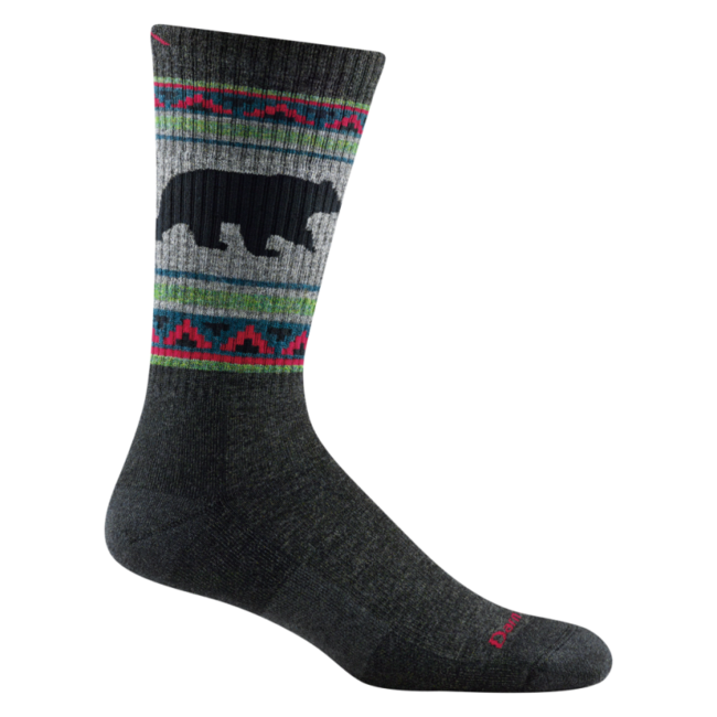Darn Tough VanGrizzle calzini boot medio leggero con cuscino, charcoal