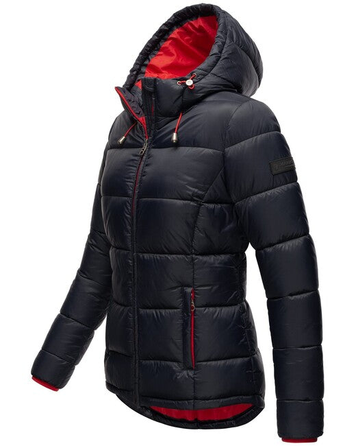 Marikoo Leandraa giacca transitoria da donna con cappuccio, navy