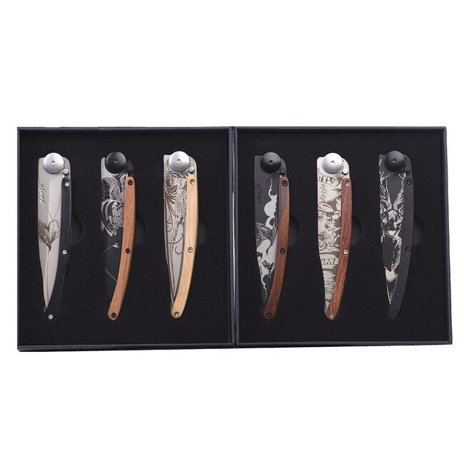 Deejo Natura set di 3+3 coltelli