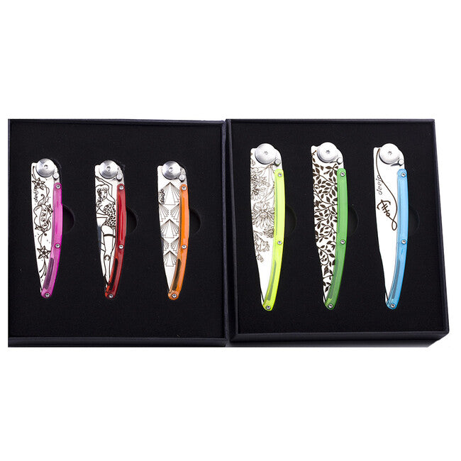 Deejo Set di coltelli 3+3 Tattoo