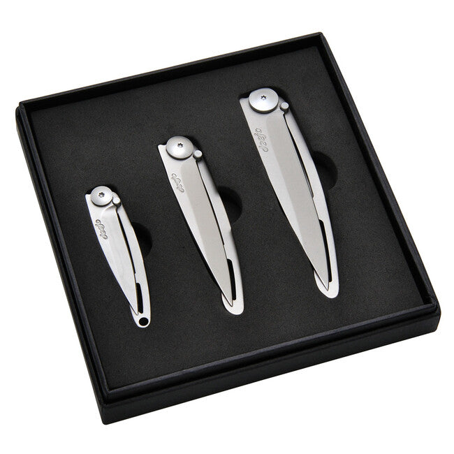 Deejo Set di 3 coltelli nudi