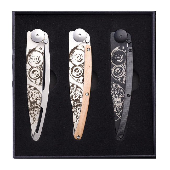 Deejo Movimento dell'orologio set di 3 coltelli