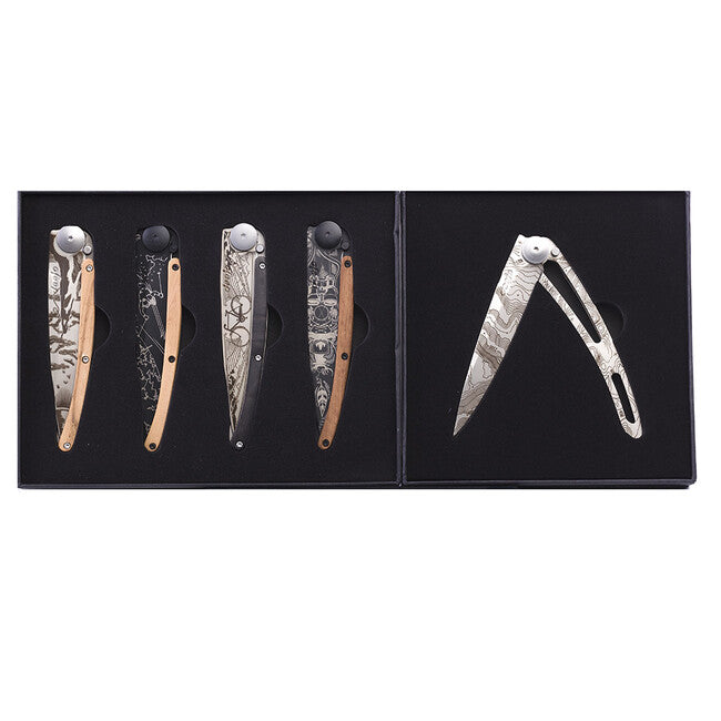 Deejo Set di coltelli 4+1 terra