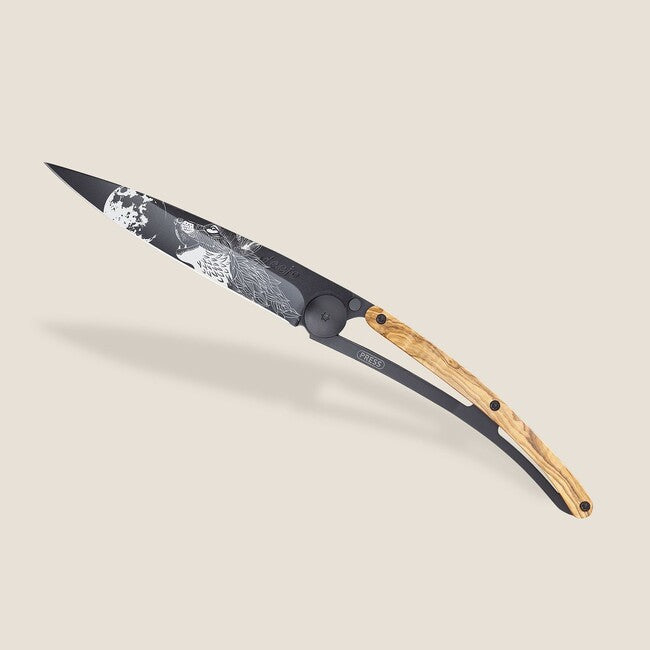 Deejo Black tatuaggio legno d'ulivo ululato, nero