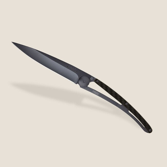 Deejo Coltello di chiusura, carbonio nero composito
