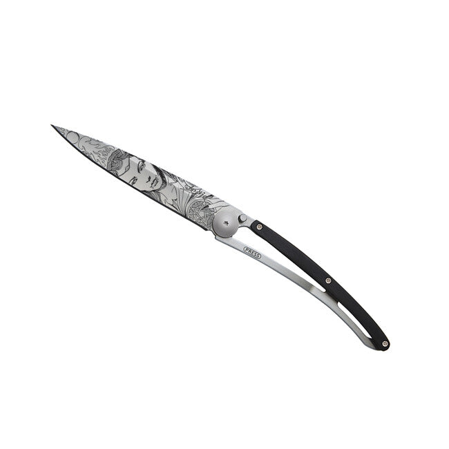 Deejo Fantasy Succubus coltello di chiusura in legno d'ebano