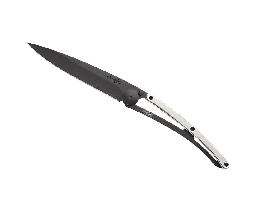 Deejo Coltello di chiusura ORO nero oro bianco 9kt