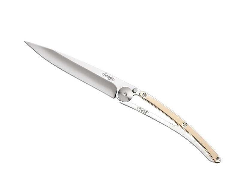 Deejo Coltello di chiusura ORO specchio oro rosa 18 carati