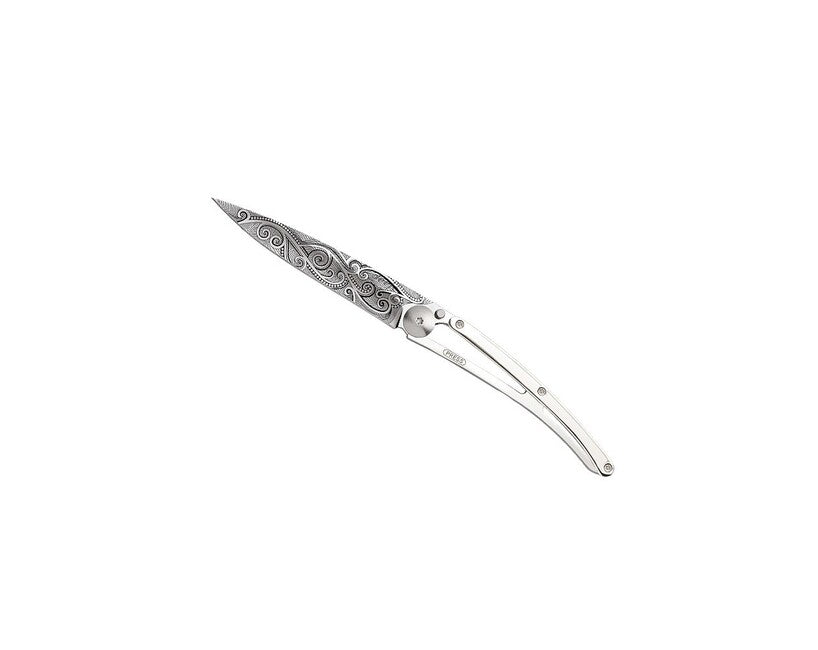 Deejo ORO coltello tatuaggio oro bianco Pacifico