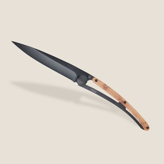 Deejo Coltello di chiusura in legno ginepro