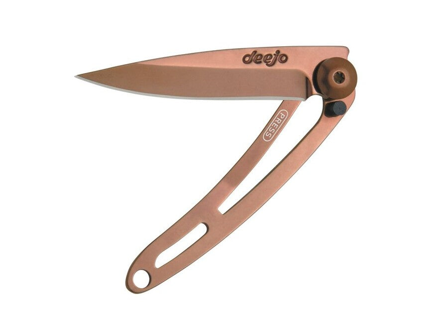 Deejo coltello chiusura nudo, rame