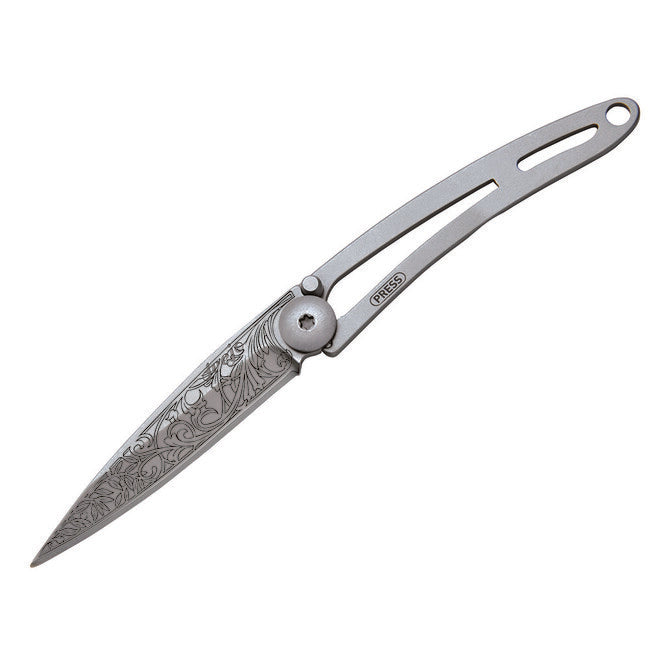 Deejo naked tatuaggio art nouveau chiusura coltello
