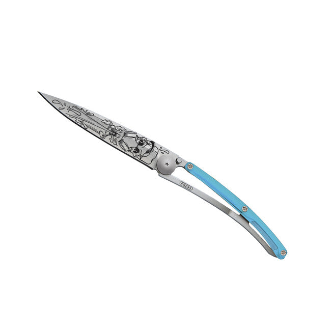 Deejo Street Spray coltello di chiusura, blu