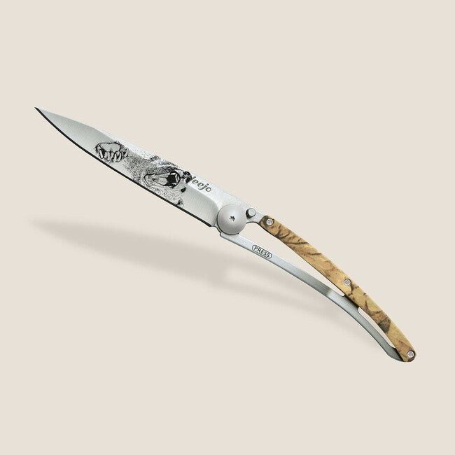 Deejo Tattoo camo coltello di chiusura, grizzly