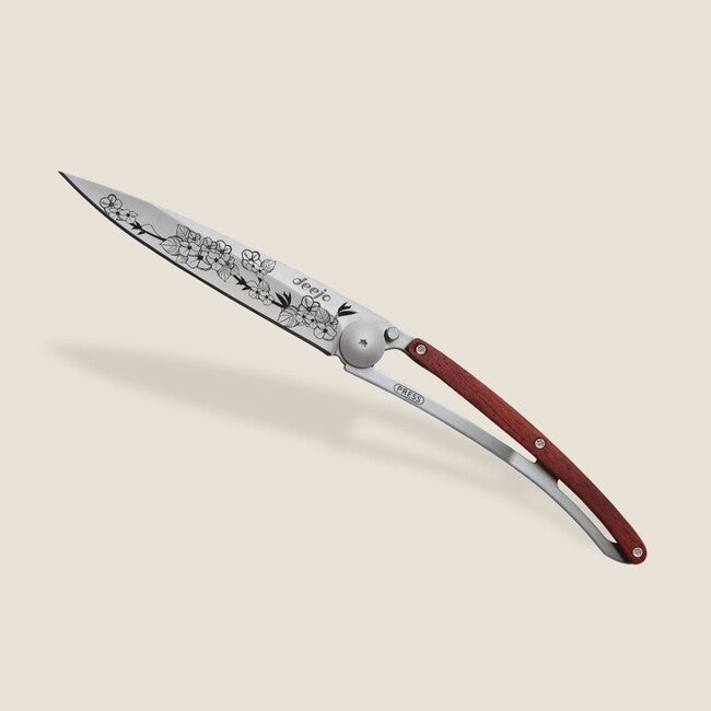 Deejo Tattoo Coltello pieghevole, coralwood