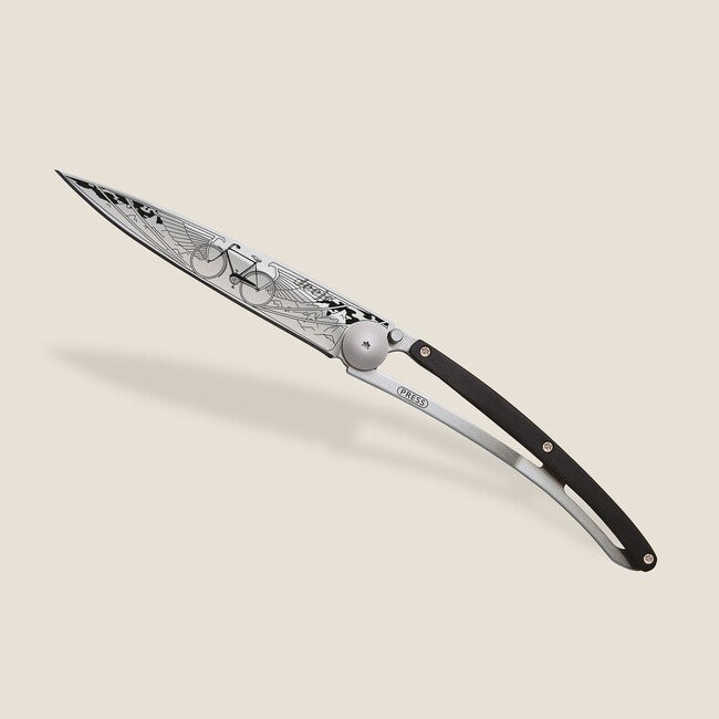 Deejo Tattoo coltello di chiusura in legno d'ebano Bicicletta