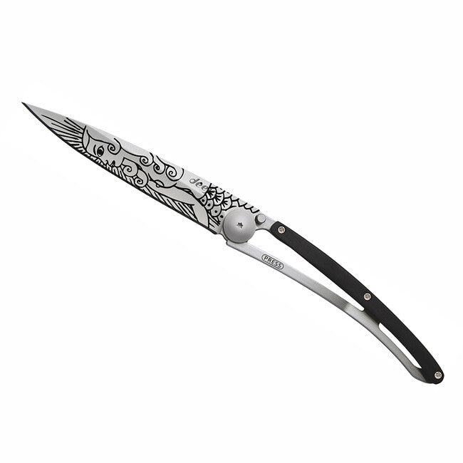 Deejo Mermaid coltello di chiusura in legno d'ebano