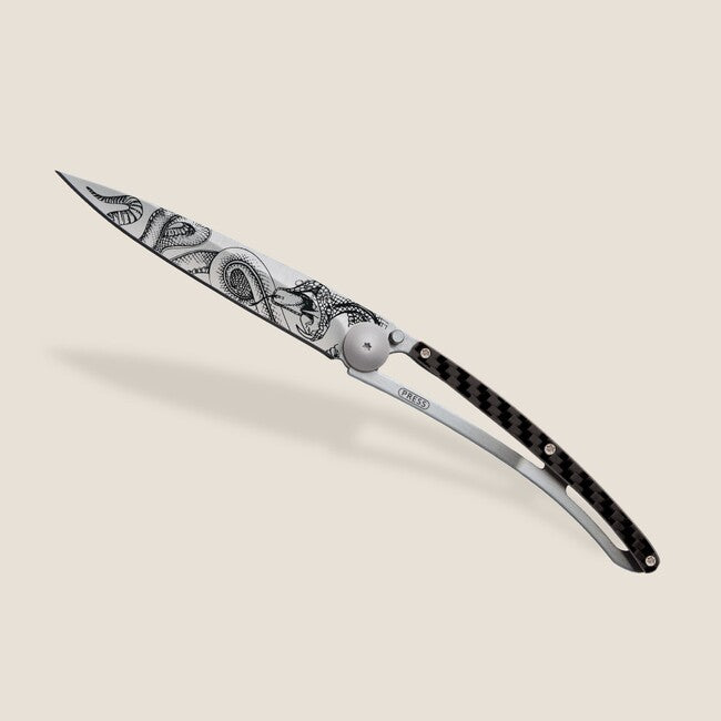 Deejo Tattoo fibra Serpente coltello di chiusura