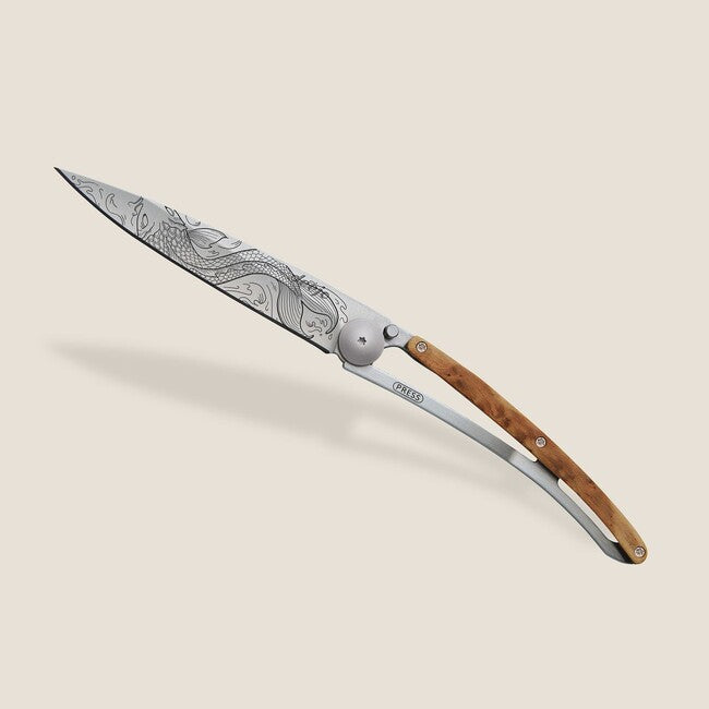 Deejo Tattoo Pesce ginepro coltello di chiusura