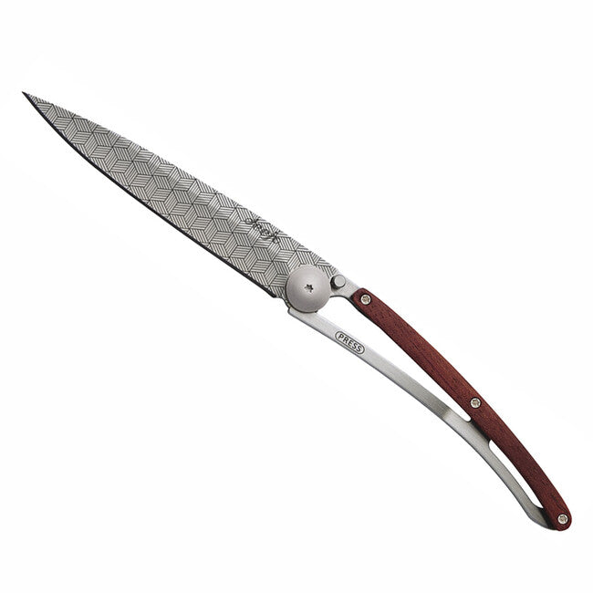 Deejo Tattoo illusion coltello di chiusura coralwood