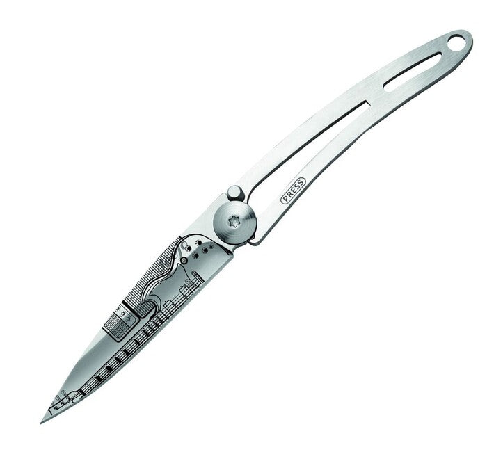 Deejo Tattoo nudo coltello di chiusura specchio Rock'n'Roll