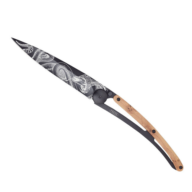Deejo Tattoo snake coltello di chiusura, black juniper