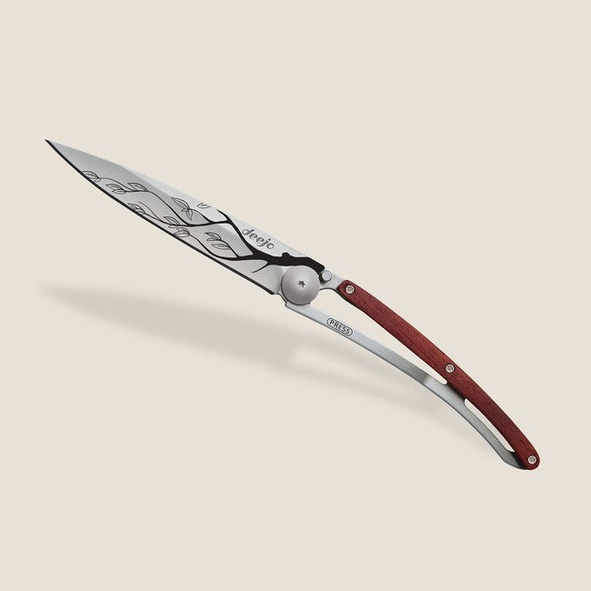 Deejo Tattoo Tree coltello di chiusura, coralwood