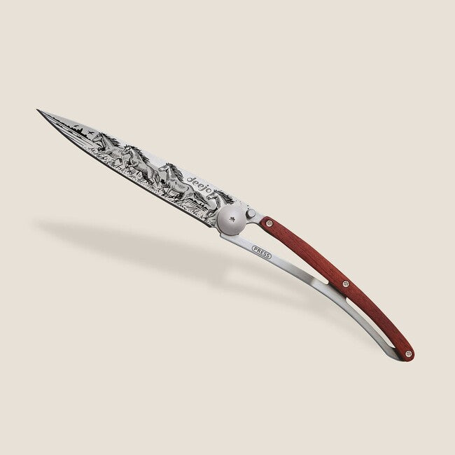 Deejo Tattoo Cavalli selvatici coltello pieghevole