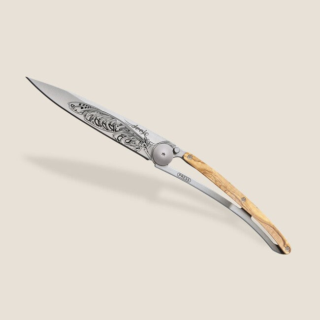 Deejo Tattoo legno Farfalla coltello di chiusura