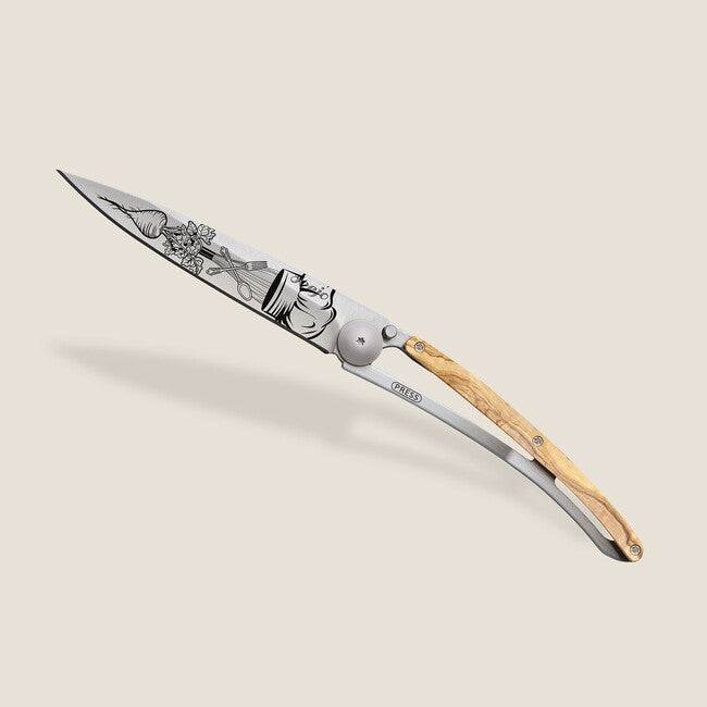 Deejo Tattoo legno coltello di chiusura