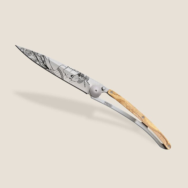Deejo Tattoo legno coltello di chiusura Geisha