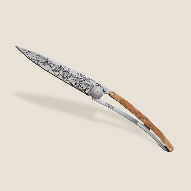 Deejo Tattoo legno Grand Cru coltello di chiusura