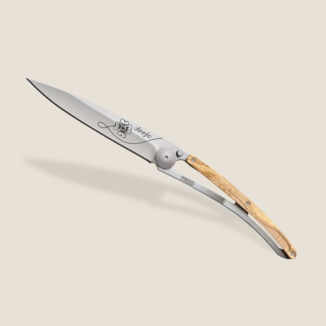 Deejo Tattoo legno coltello di chiusura Portafortuna