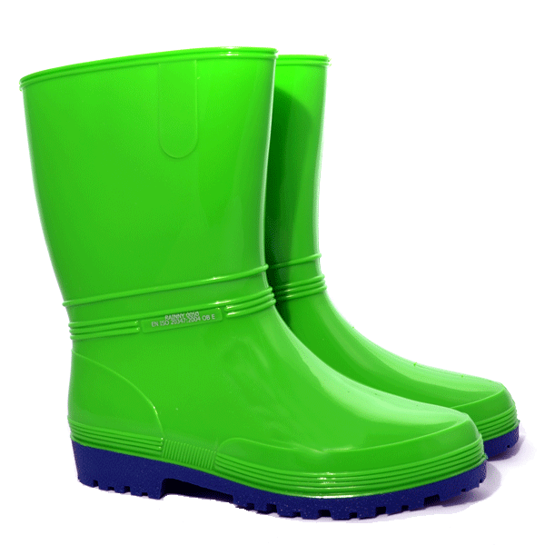Demar Rainny stivali da lavoro in gomma da donna, verde neon