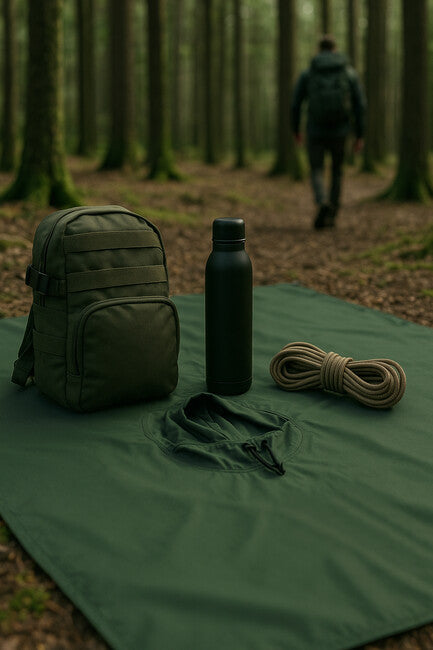 WARAGOD Lag Poncho, Army Green