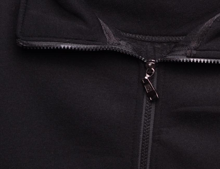 O&T Paulo Midd Zipper felpa, nera