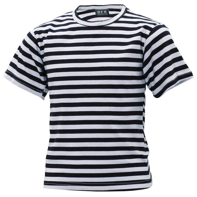 MFH Russian Navy t-shirt bambino manica corta, bianco-blu