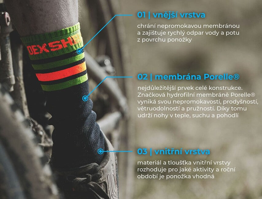 DexShell Ultra Thin Crew calzini impermeabili, neri
