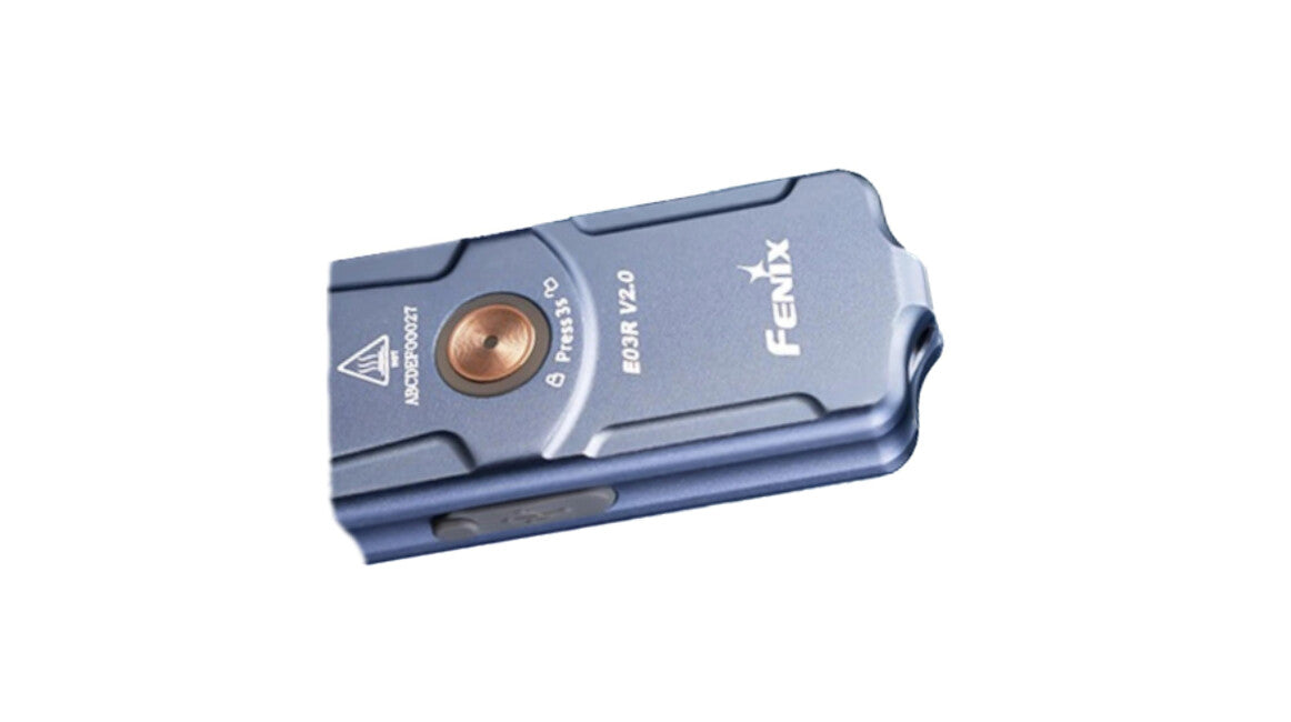 Fenix E03R V2.0 torcia elettrica ricaricabile - blu