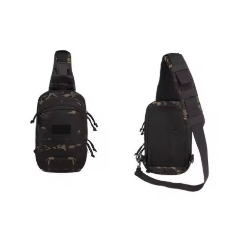 DRAGOWA Tactical Mike zaino monospalla, nero-camo