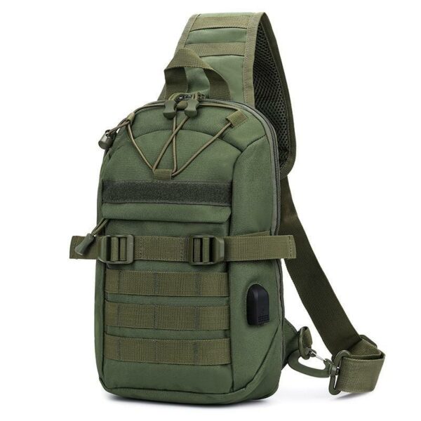 DRAGOWA Tactical Oscar zaino a tracolla singola, verde
