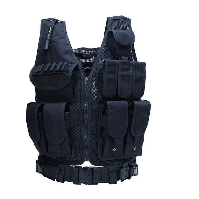 DRAGOWA Tactical Gilet tattico, nero