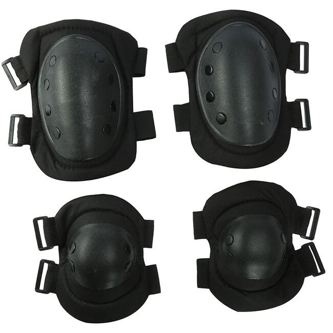 DRAGOWA Tactical Ginocchiere e gomitiere tattiche, nero