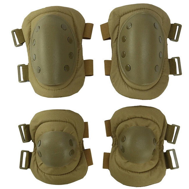 DRAGOWA Tactical Ginocchiere e gomitiere tattiche, cachi