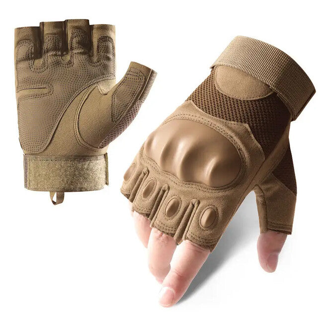 DRAGOWA Tactical Guanti Alfa corti, kaki