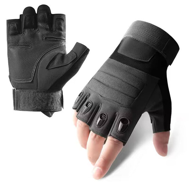 DRAGOWA Tactical Pine Guanti tattici corti, neri