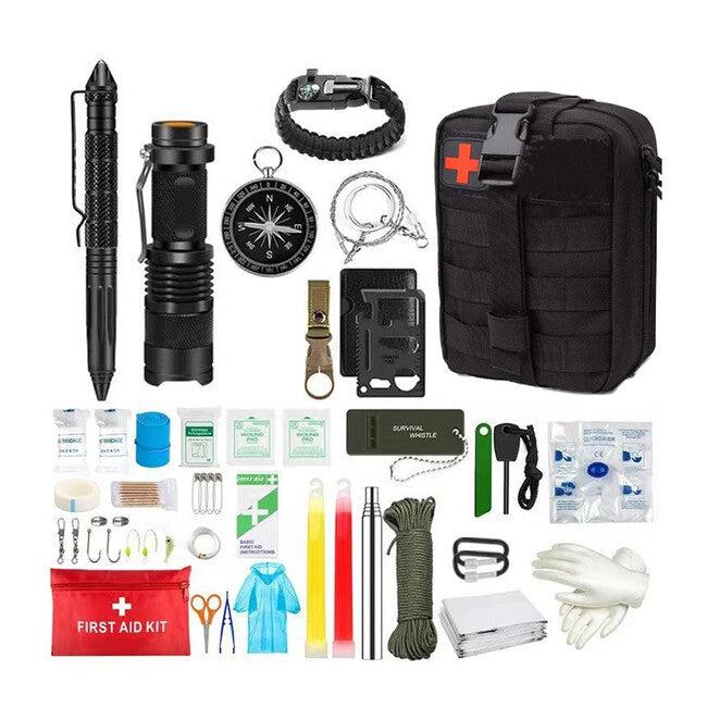 DRAGOWA Tactical Fjord kit di pronto soccorso, nero