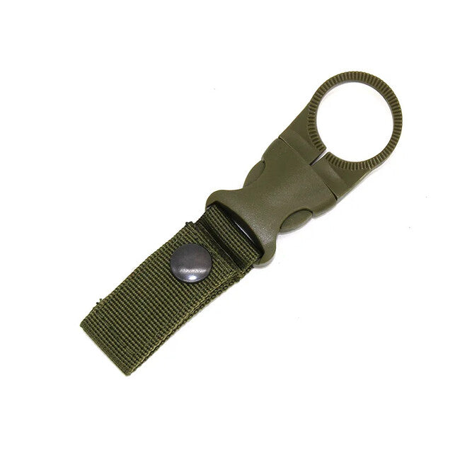 DRAGOWA Tactical Oasis portabottiglie in nylon con moschettone, verde