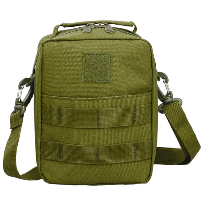 DRAGOWA Tactical Borsa medica tattica impermeabile a tracolla 2L, verde