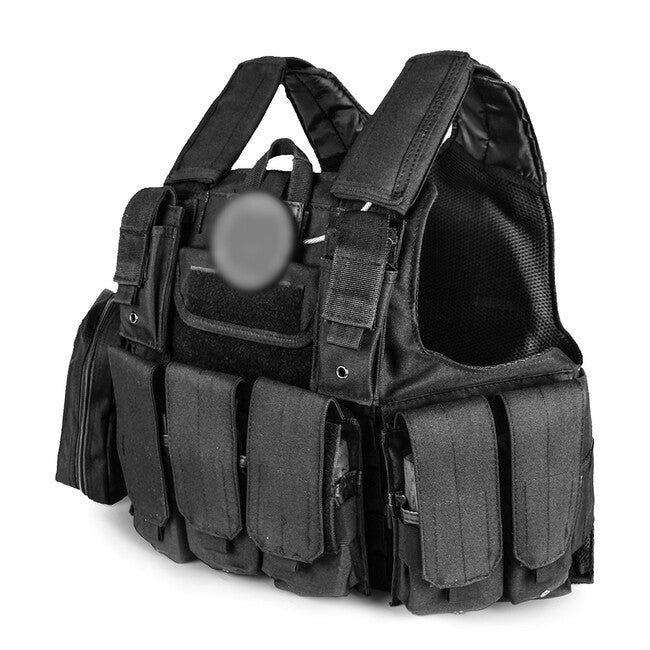 DRAGOWA Tactical Gilet per impieghi gravosi, nero